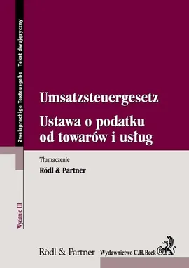 Ustaw o podatku od towarów i usług Umsatzsteuergesetz