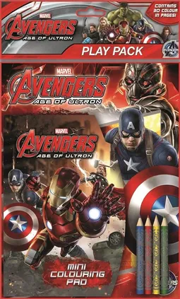 Zestaw 2 kolorowanek z kredkami Avengers II