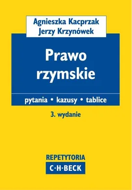 Prawo rzymskie - Outlet - Agnieszka Kacprzak, Jerzy Krzynówek