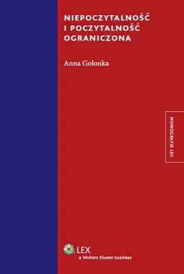 Niepoczytalność i poczytalność ograniczona - Anna Golonka