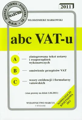 ABC VAT-u 2011 - Outlet - Włodzimierz Markowski