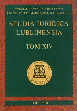 Studia Iuridica Lublinensia t XIV - Outlet