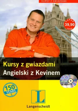 Kursy z gwiazdami Angielski z Kevinem + 2 CD - Outlet - Kevin Aiston, Magdalena Donat, Aneta Głowska