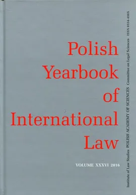 Polish Yearbook of International Law XXXVI 2016
