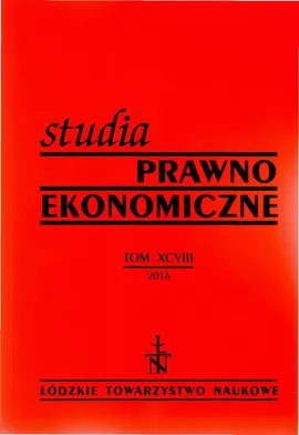 Studia Prawno-Ekonomiczne t. 98 - Praca zbiorowa