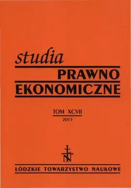 Studia Prawno-Ekonomiczne t. 97 - Praca zbiorowa
